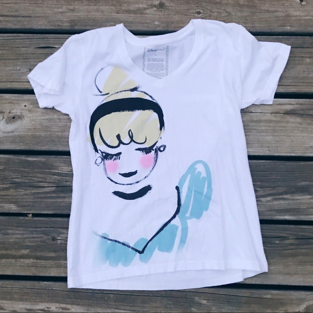 Cinderella Sketch V Neck Tee